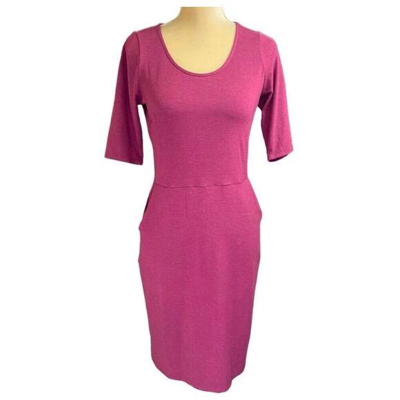 ✨Betabrand Pink Jersey Knit Sz Large Dress✨ - Picture 3 of 6